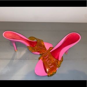 Authentic Christian Dior Jelly Logo Shoe - Size 37